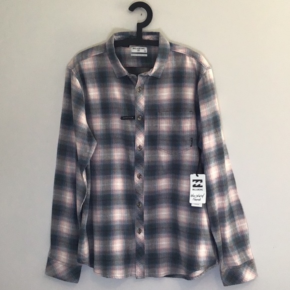 Billabong Other - BNWT Men’s L Billabong Plaid Stretch Flannel Shirt